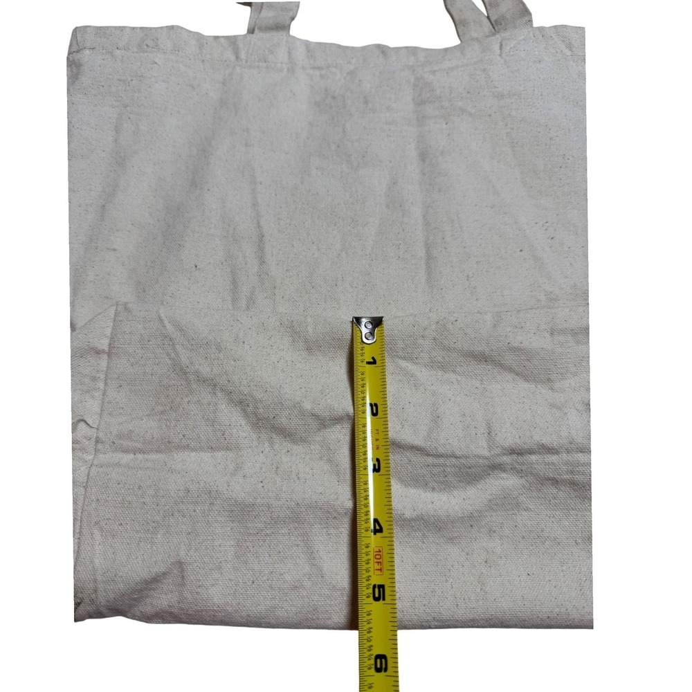 Aviator Nation Venice CA Canvas Logo Tote Bag Cream Rainbow Stripe Large (A) - Picture 4 of 11
